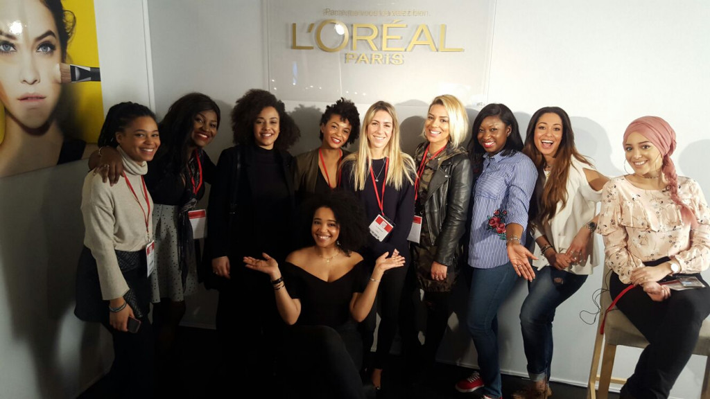 Milca du blog et de la chaine youtube Milca les curls avec l'équipe l'Oréal du Beautytube